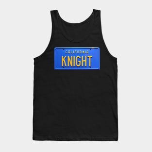 Knight Rider License Plate Tank Top